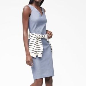 Light blue banana republic sheathe dress